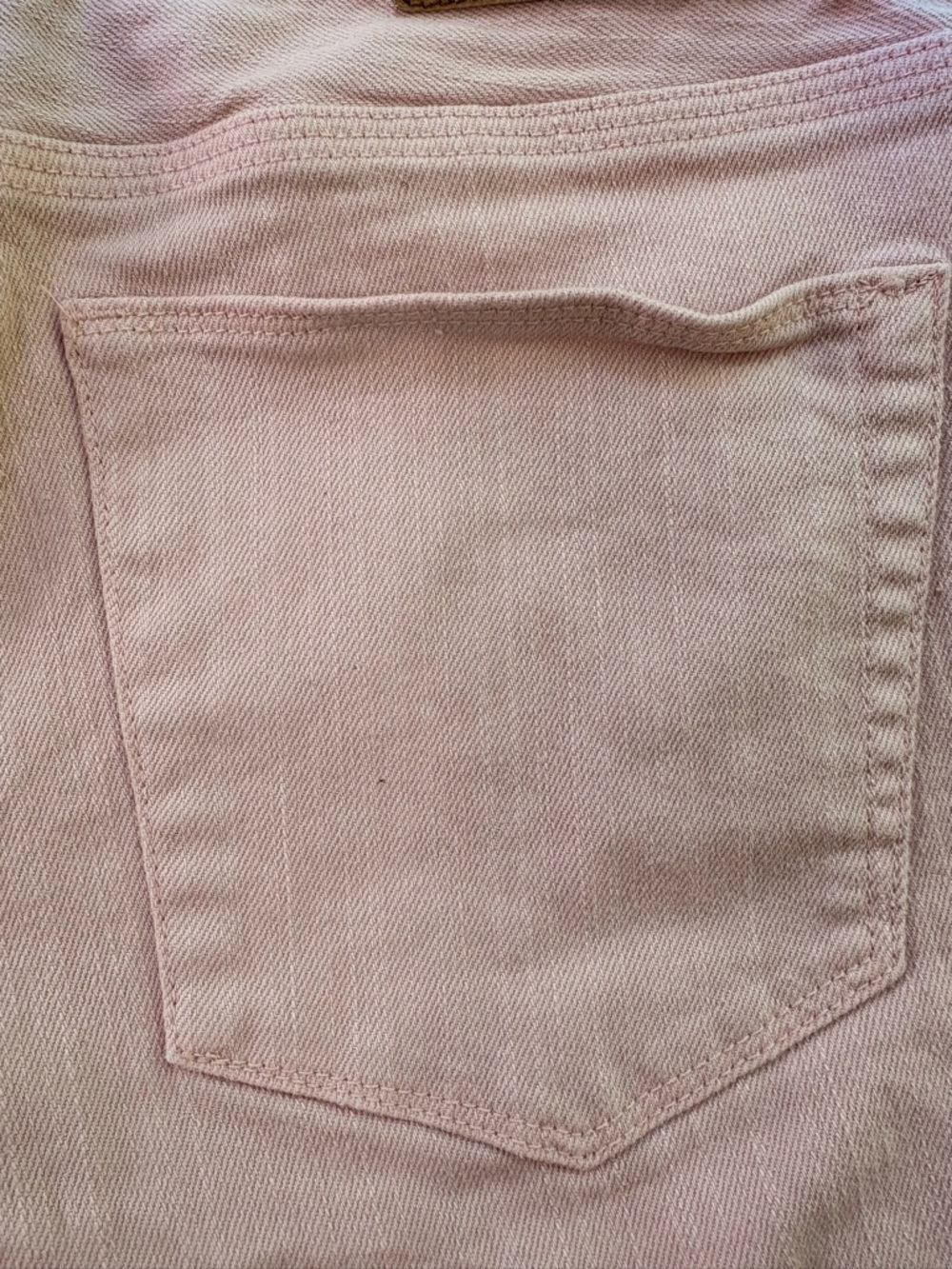 Madewell Pastel Pink Denim Shorts Size 27 - Grannycore Whimsy Distressed Cutoffs - Picture 5 of 11